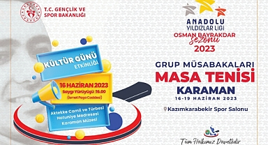 ANALİG MASA TENİSİ GRUP MÜSABAKALARI KARAMAN’DA YAPILACAK