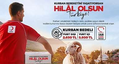KIZILAY KURBAN VEKÂLETİ BEDELLERİNİ AÇIKLADI