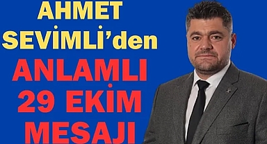 Sudurağı Genclerbirliği Kulübü Başkanı ve İş adamı Ahmet Sevimli 29 Ekim dolayısıyla anlamlı bir mesaj yayınladı.