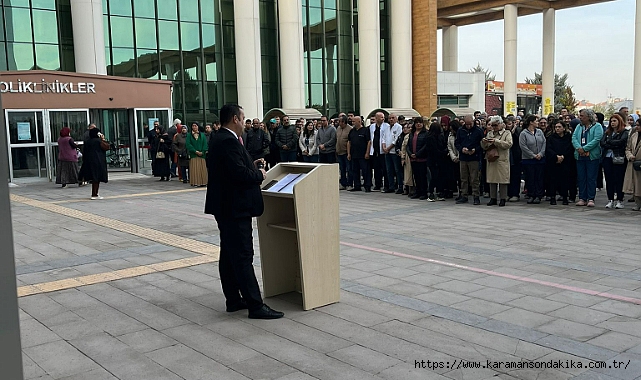 karaman Eğitim ve Araştırma Hastanesi’nde 10 Kasım Anma Töreni: Atatürk’e Büyük Özlem, Yoğun Katılım