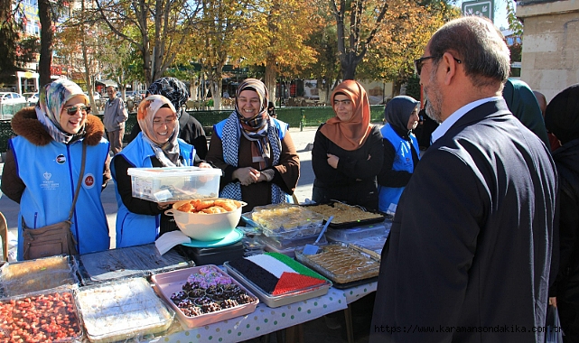 KARAMAN İL MÜFTÜLÜĞÜNDEN GAZZE YARARINA HAYIR ÇARŞISI