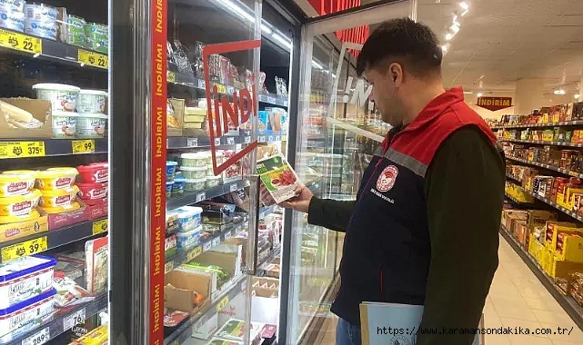 Karaman'da Halk Sağlığı İçin Hayvansal Ürün Satış Yerleri Mercek Altında