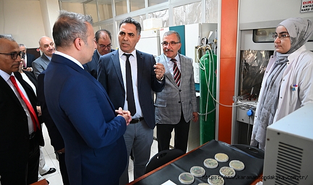 VALİ ÇİÇEK, KMÜ’NÜN STRATEJİK AR-GE PROJELERİNİ YERİNDE İNCELEDİ