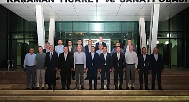 Vali Hayrettin Çiçek ve kent protokolü Karaman için bir araya geldi