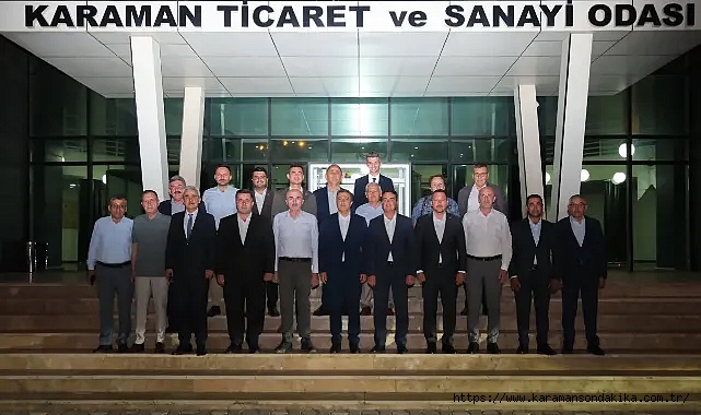 Vali Hayrettin Çiçek ve kent protokolü Karaman için bir araya geldi