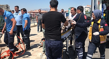 Karaman'Da Direksiyon hakimiyetini kaybeden bir hemşehrimiz yaralandı.